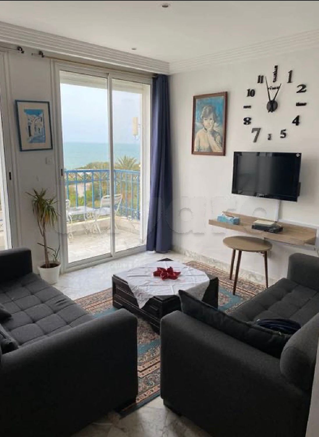 La Marsa Gammart Location vacances Appart. 2 pices Courte dure avec vue mer