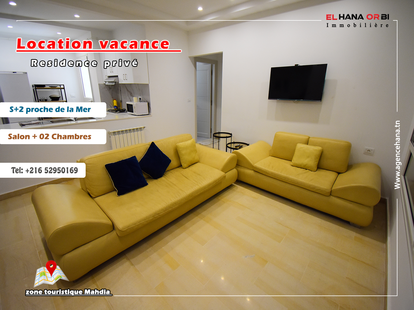 Mahdia Mahdia Location vacances Appart. 2 pices Appartement s2 a mahdia