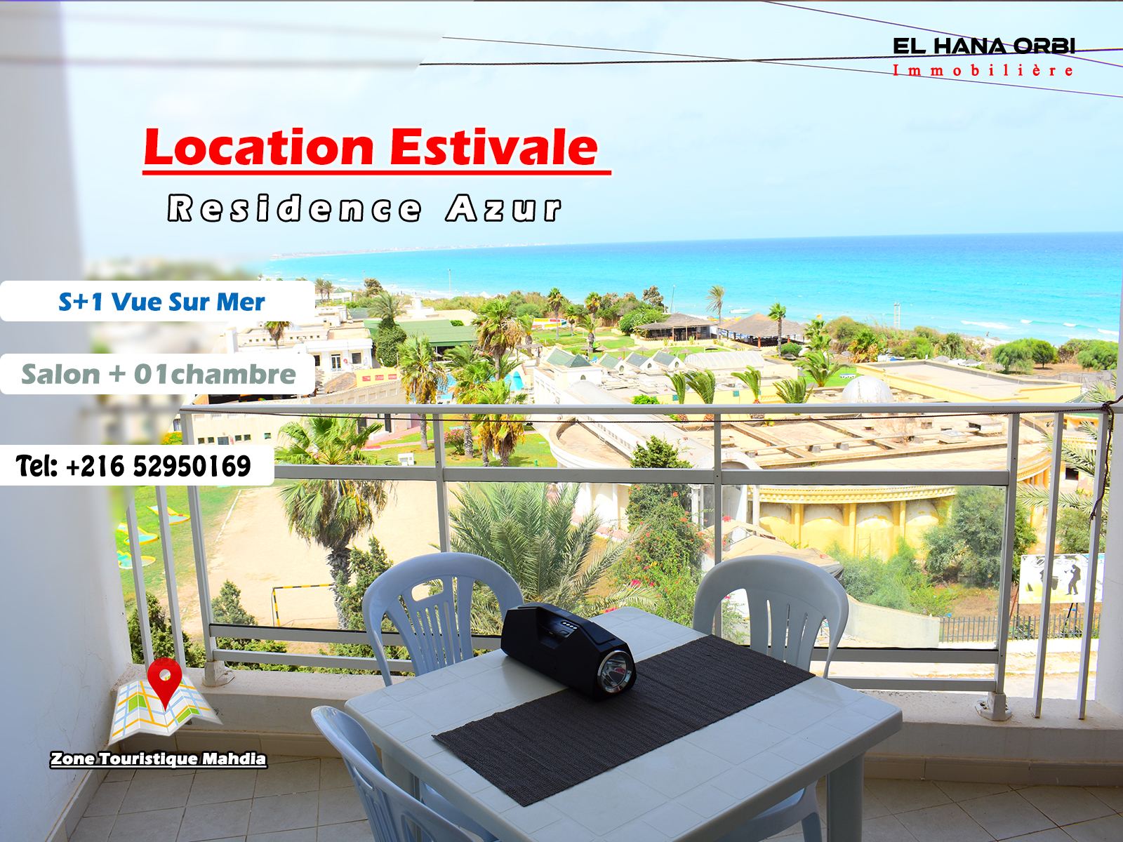 Mahdia Mahdia Location vacances Appart. 1 pice Appartement s1 de charme  proche de la plage