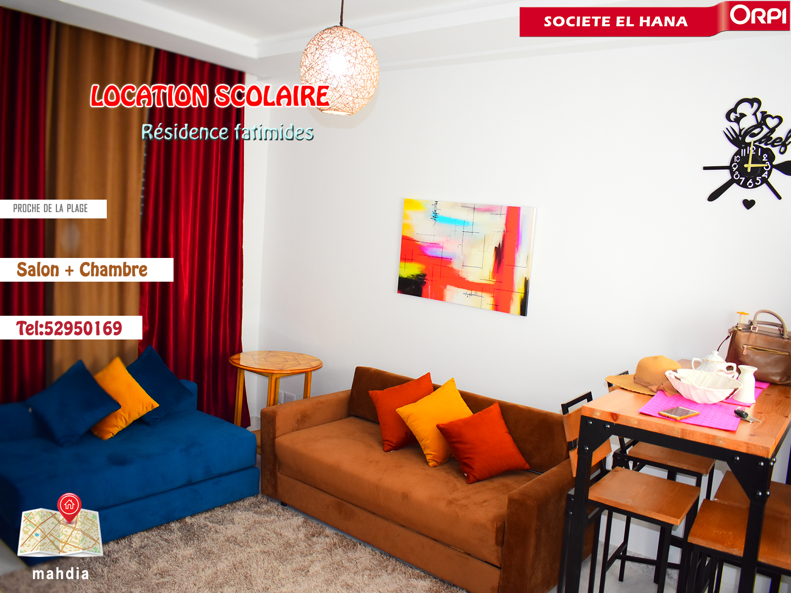 Mahdia Mahdia Location vacances Appart. 1 pice Pour vacance s1 rz fatimides proche de la mer