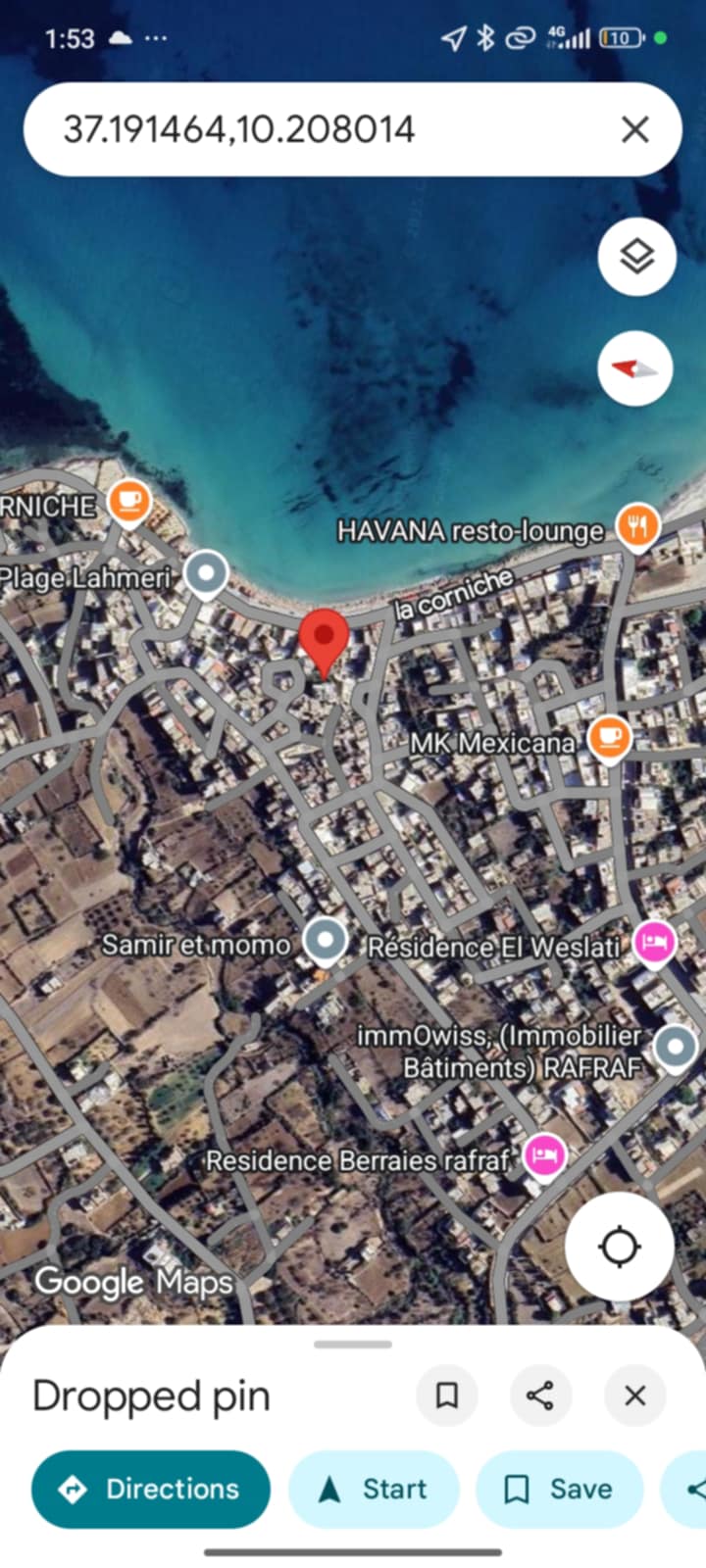 Ras Jebel Rafraf Plage Location vacances Appart. 1 pice Superbe s1 avec vue mer  rafraf plage