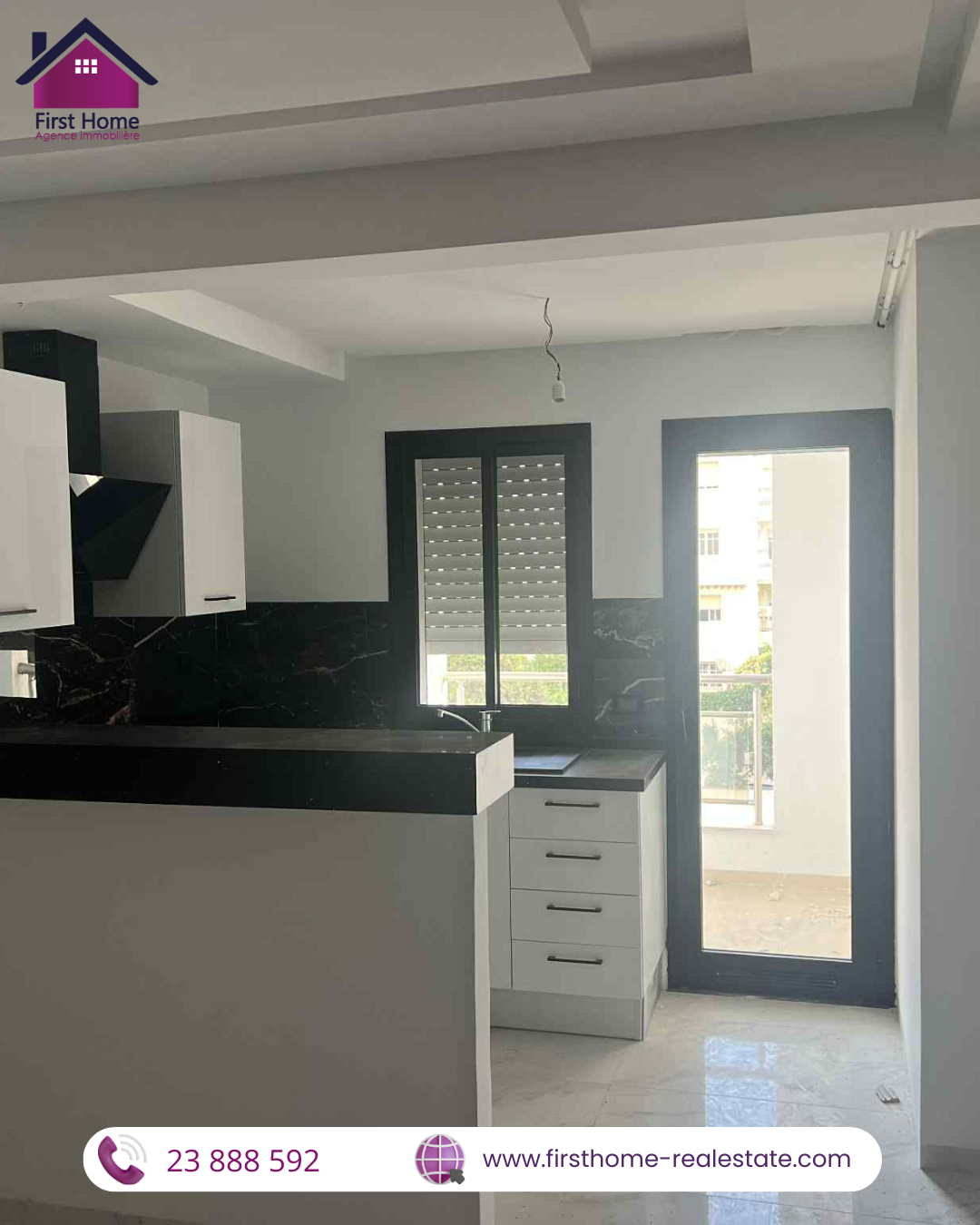 Ain Zaghouan Ain Zaghouan Location Appart. 2 pices Un appart s1 neuf jamais habit