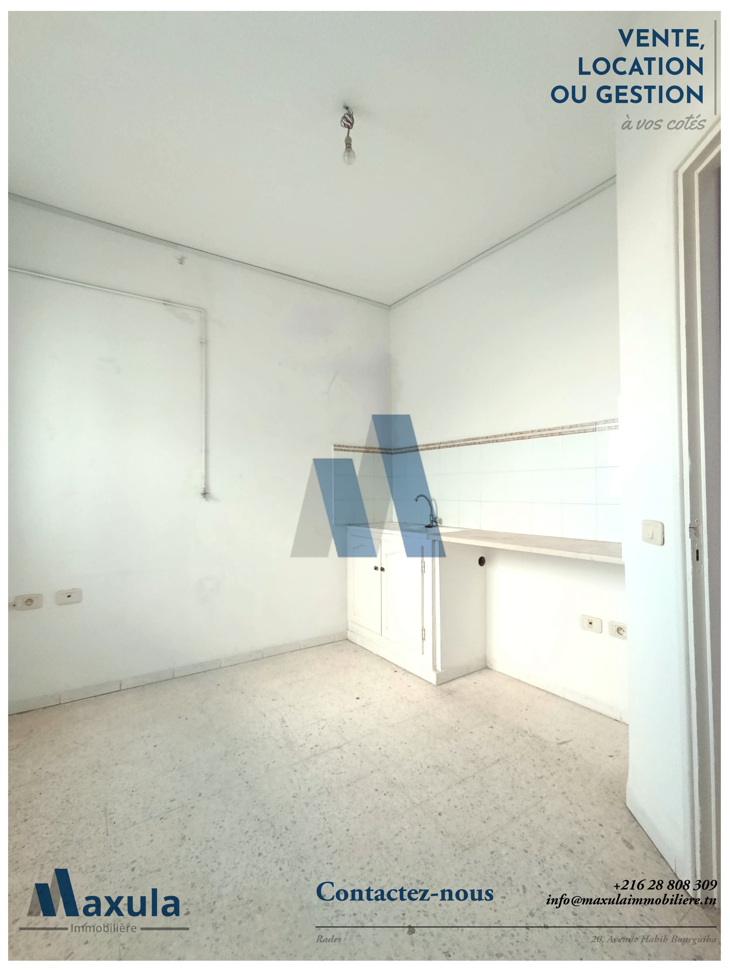 Rades&nbsp;Rades Saline&nbsp;Bureaux & Commerces&nbsp;Bureau&nbsp;Bureau a2 a rades route du port