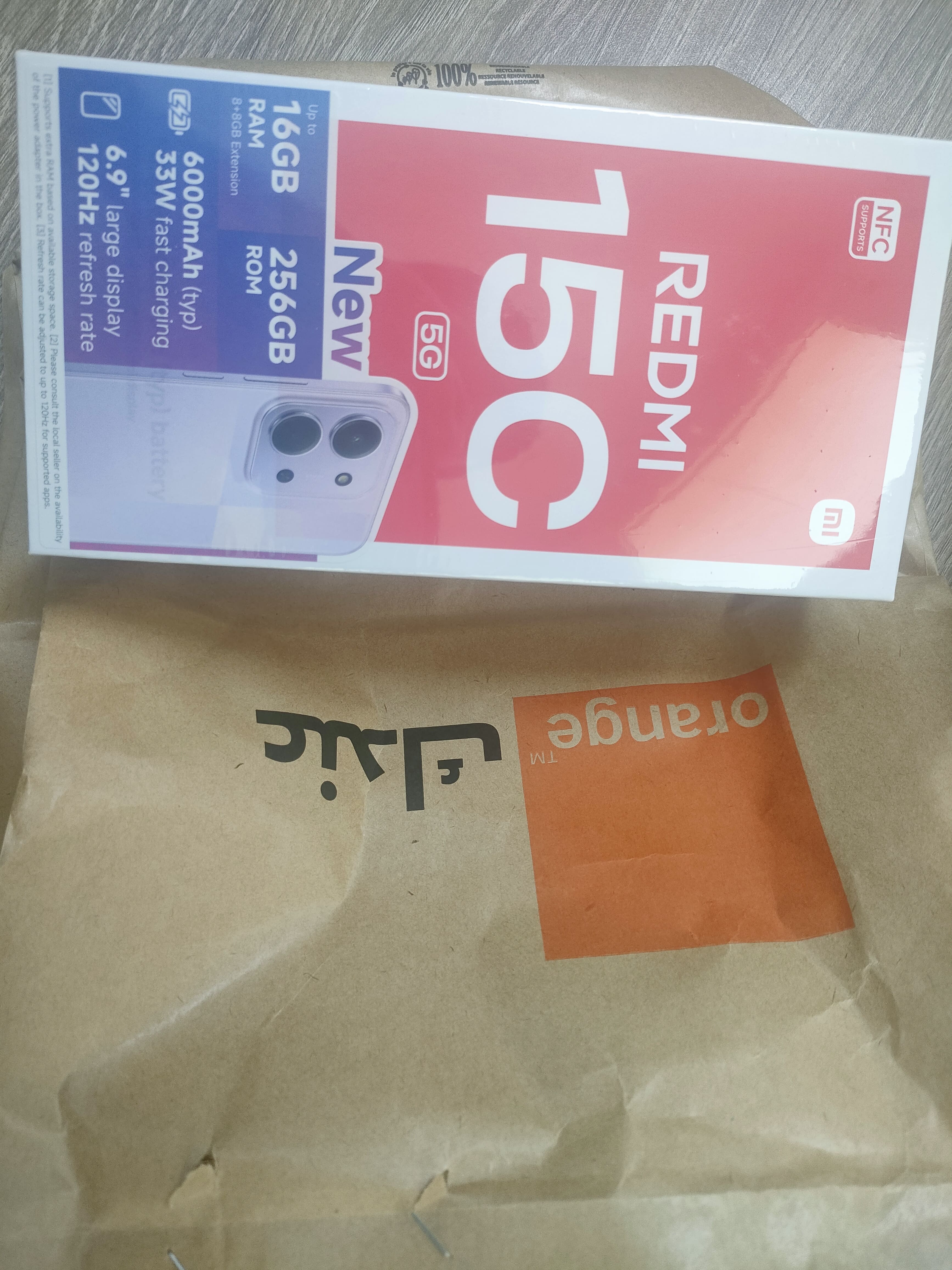 El Menzah&nbsp;Tunis Belvedere&nbsp;Xiaomi&nbsp;Autre Mod�le&nbsp;Urgent redmi 15c 5g 16g ram 256g emball�