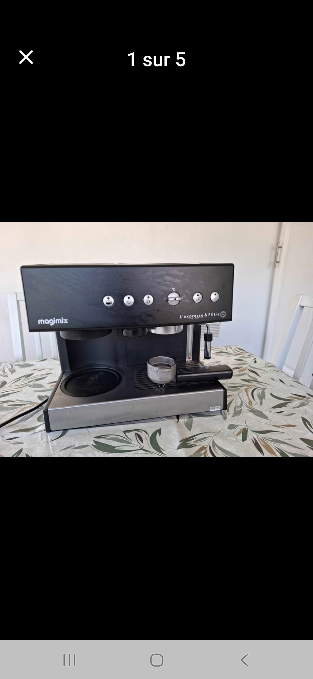 Mannouba&nbsp;La Mannouba&nbsp;Cafeti�re & expresso&nbsp;Autre&nbsp;Cafetiere expresso cappucino magimix