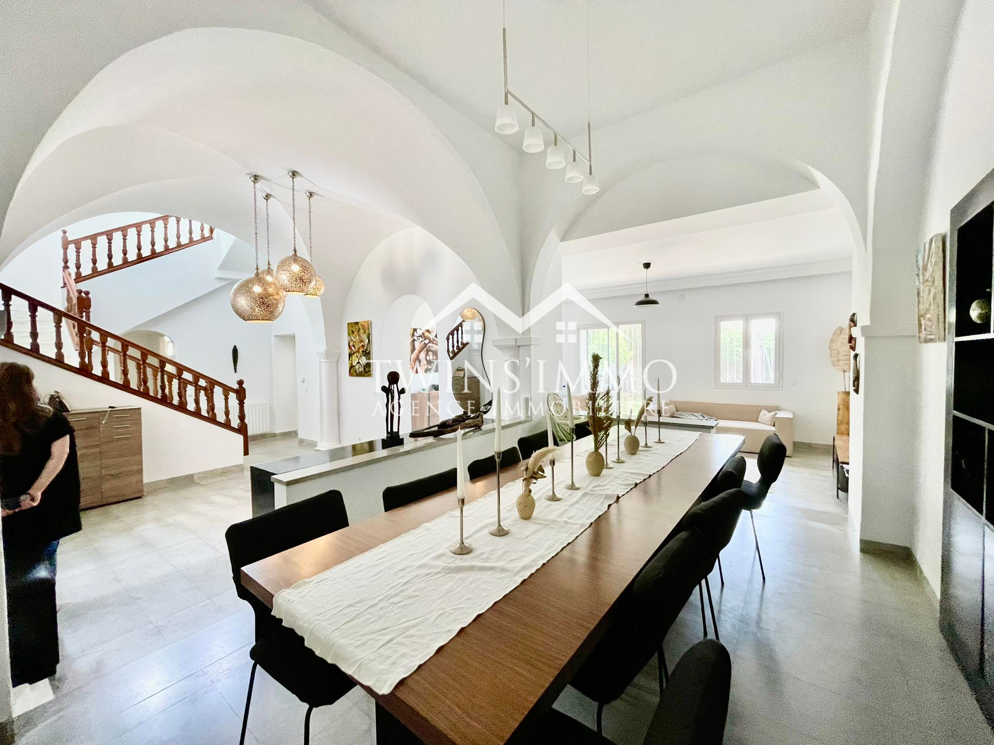 La Marsa&nbsp;Marsa Ennassim&nbsp;Location&nbsp;Maisons&nbsp;Villa s3 avec jardin � la marsa ville