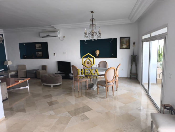 La Marsa&nbsp;Gammart&nbsp;Location&nbsp;Appart. 4 pi�ces&nbsp;S3 meubl� avec piscine � gammarth sup�rieur