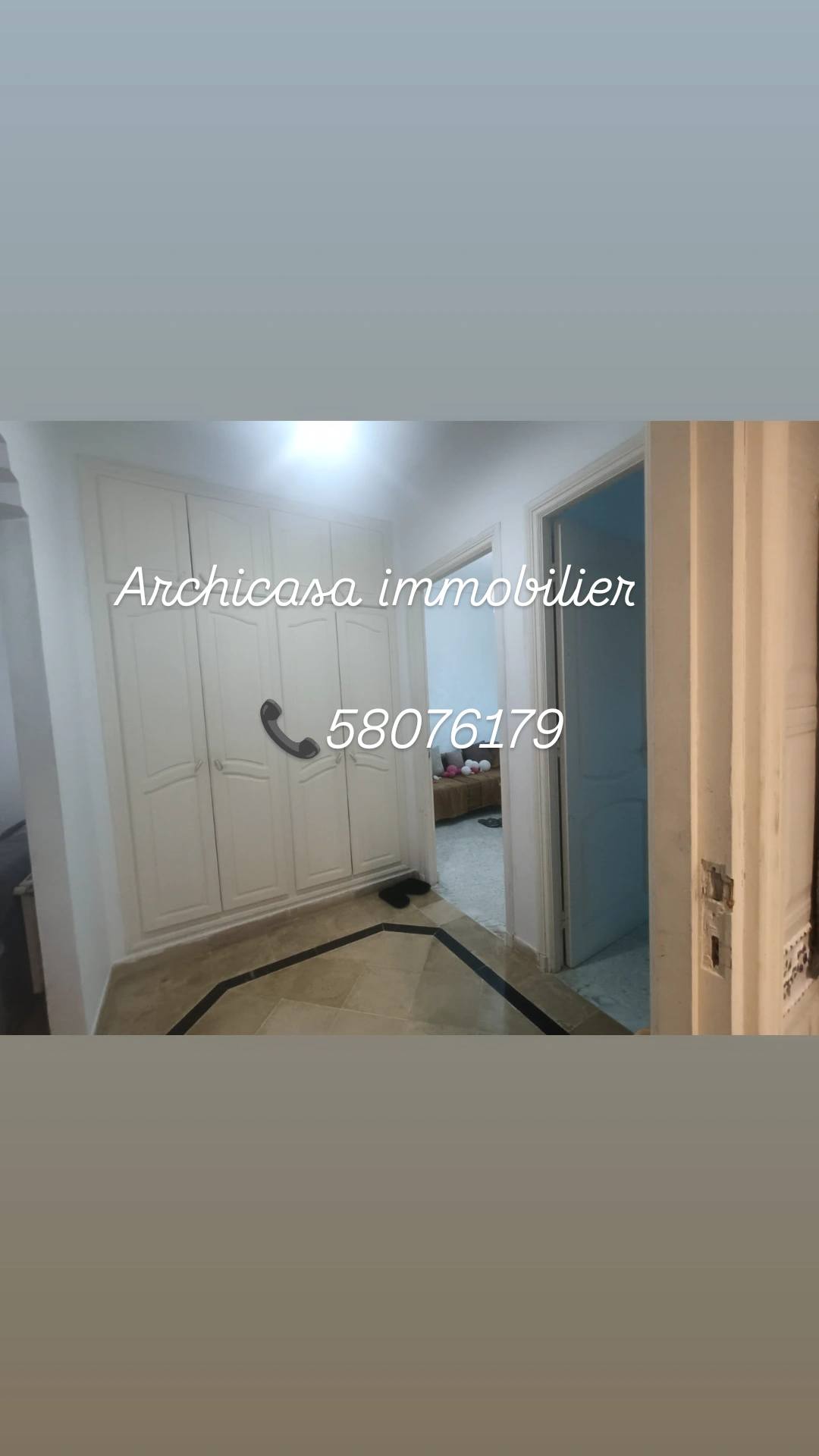 Hammam Chatt&nbsp;Hammam Chatt&nbsp;Location&nbsp;Appart. 2 pi�ces&nbsp;Rdc meubl�e avec jardin