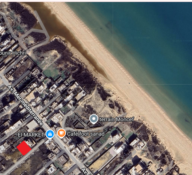 Raoued&nbsp;Raoued&nbsp;Terrain&nbsp;Terrain nu&nbsp;Terrain d exception de 550 m  raoued plage