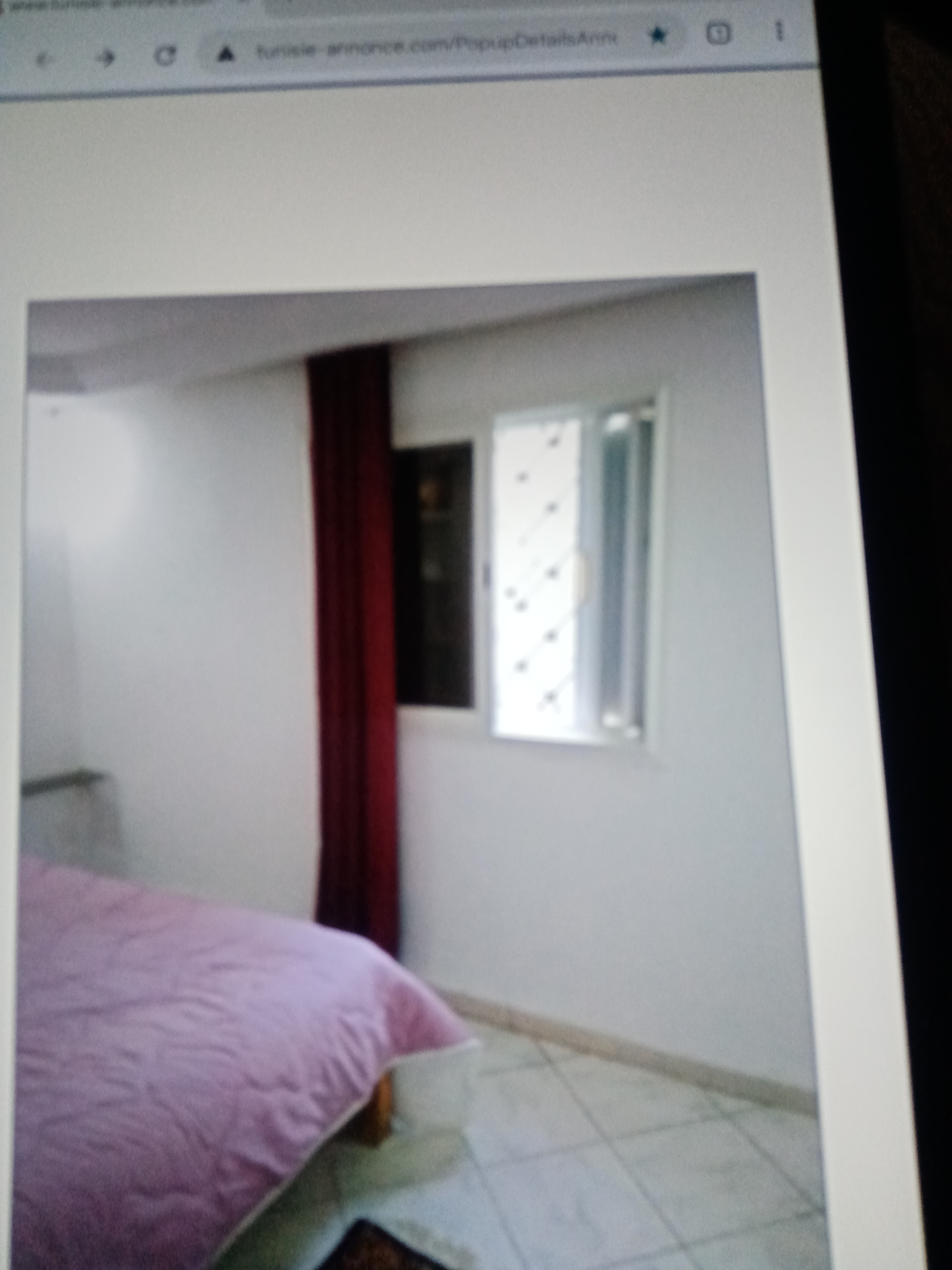 Bizerte Nord&nbsp;Cite El Korniche 2&nbsp;Location&nbsp;Appart. 3 pi�ces&nbsp;Grand  studio meubl�
