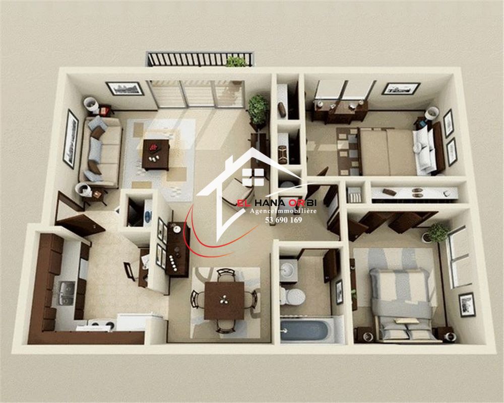 Mahdia&nbsp;Mahdia&nbsp;Vente&nbsp;Appart. 3 pi�ces&nbsp;Des appartements s3 � mahdia