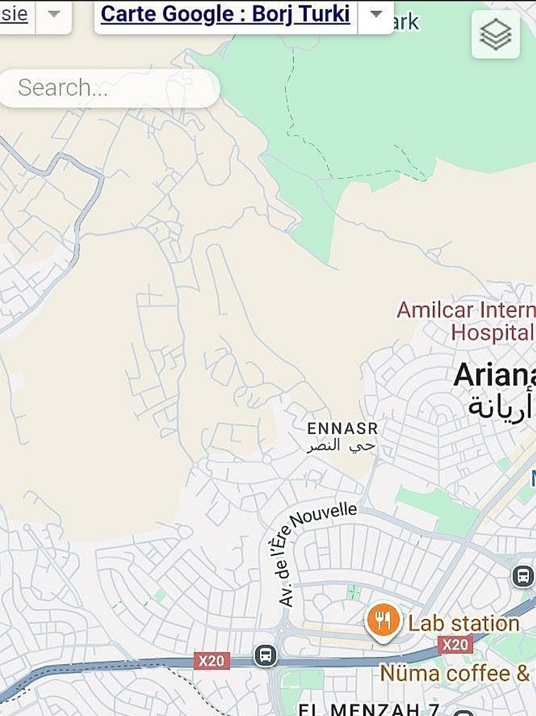 Ariana Ville&nbsp;Cite Ennasr 1&nbsp;Terrain&nbsp;Terrain nu&nbsp;Terrain 800m du clinique amilcar