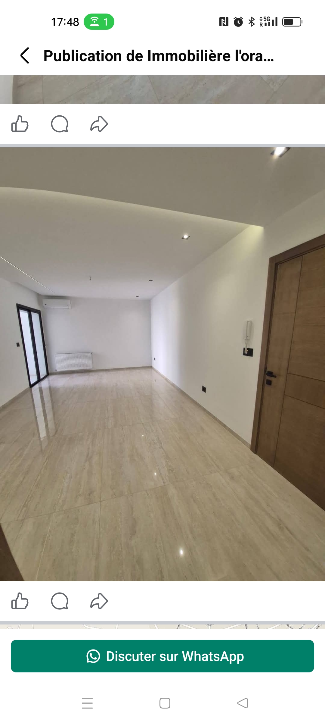 Ariana Ville&nbsp;Cite Ennasr 2&nbsp;Location&nbsp;Appart. 4 pi�ces&nbsp;Beau appart 4 pieces