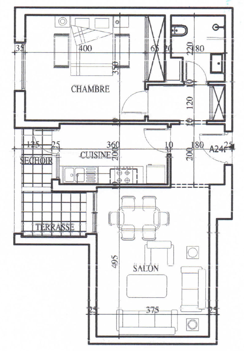 Ain Zaghouan&nbsp;Ain Zaghouan&nbsp;Location&nbsp;Appart. 2 pi�ces&nbsp;Spacieux s plus 1