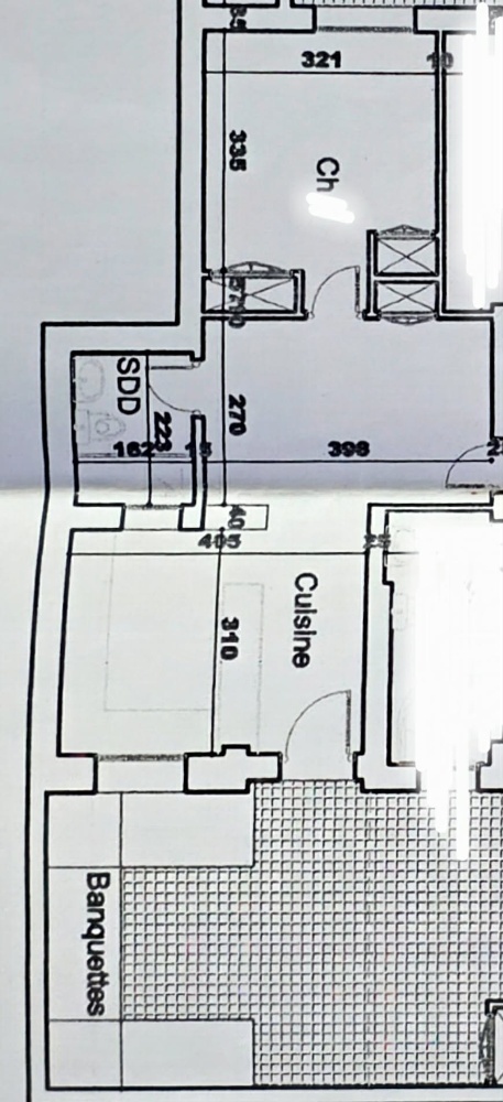 El Menzah&nbsp;El Manar 1&nbsp;Location&nbsp;Appart. 1 pi�ce&nbsp;Studio semi meubl� 40m el manar 1