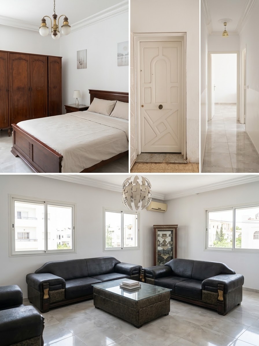 El Mourouj&nbsp;Cite El Mourouj 3 Bis&nbsp;Vente&nbsp;Appart. 4 pi�ces&nbsp;Bel appartement spacieuse