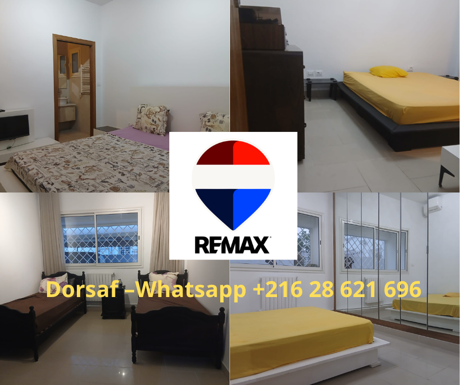 La Marsa&nbsp;El Aouina&nbsp;Location&nbsp;Autre&nbsp;Etg de villa s4 aouina