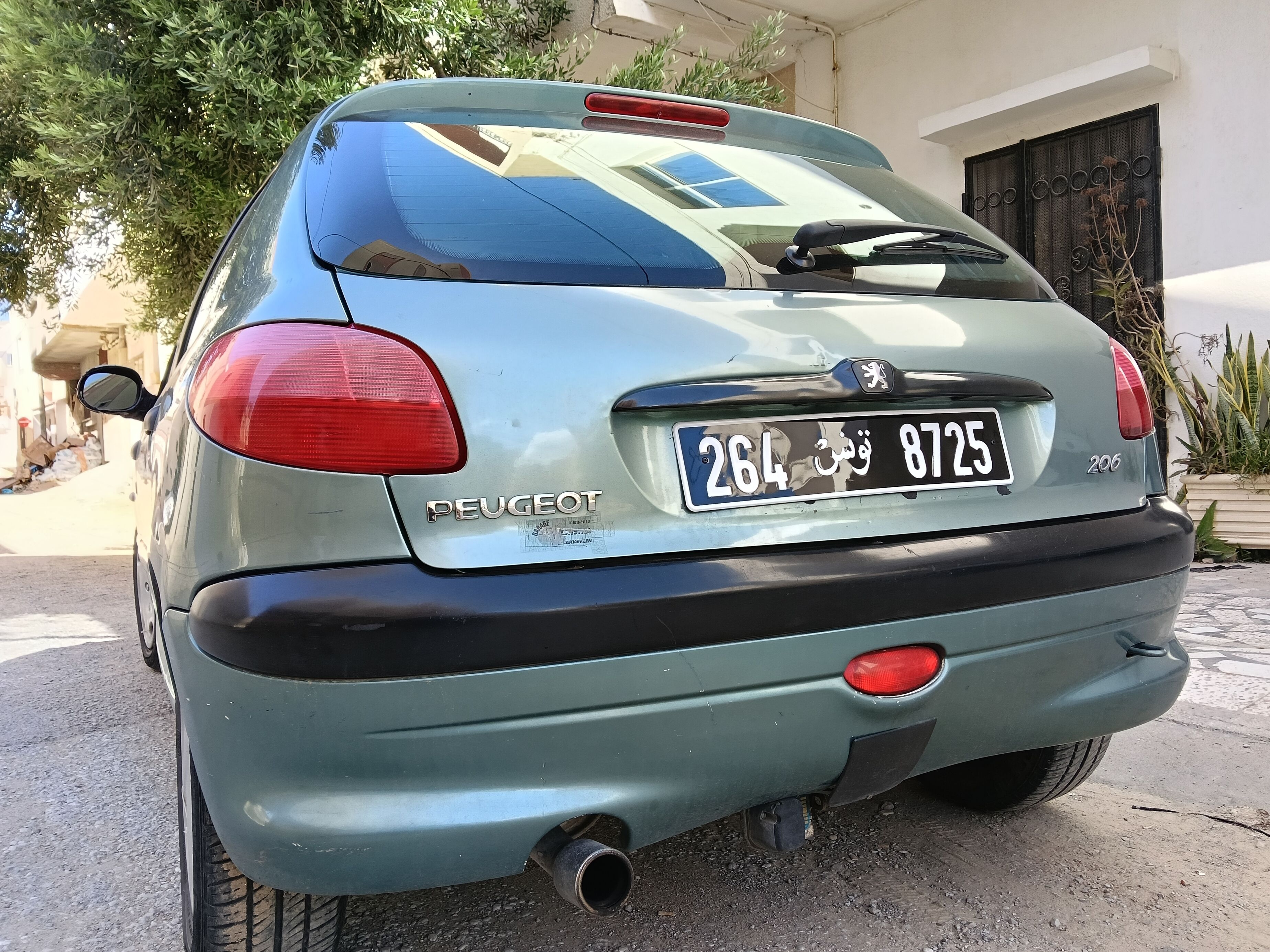 Monastir&nbsp;Cite Essalem&nbsp;Peugeot&nbsp;206&nbsp;Peugeot 206