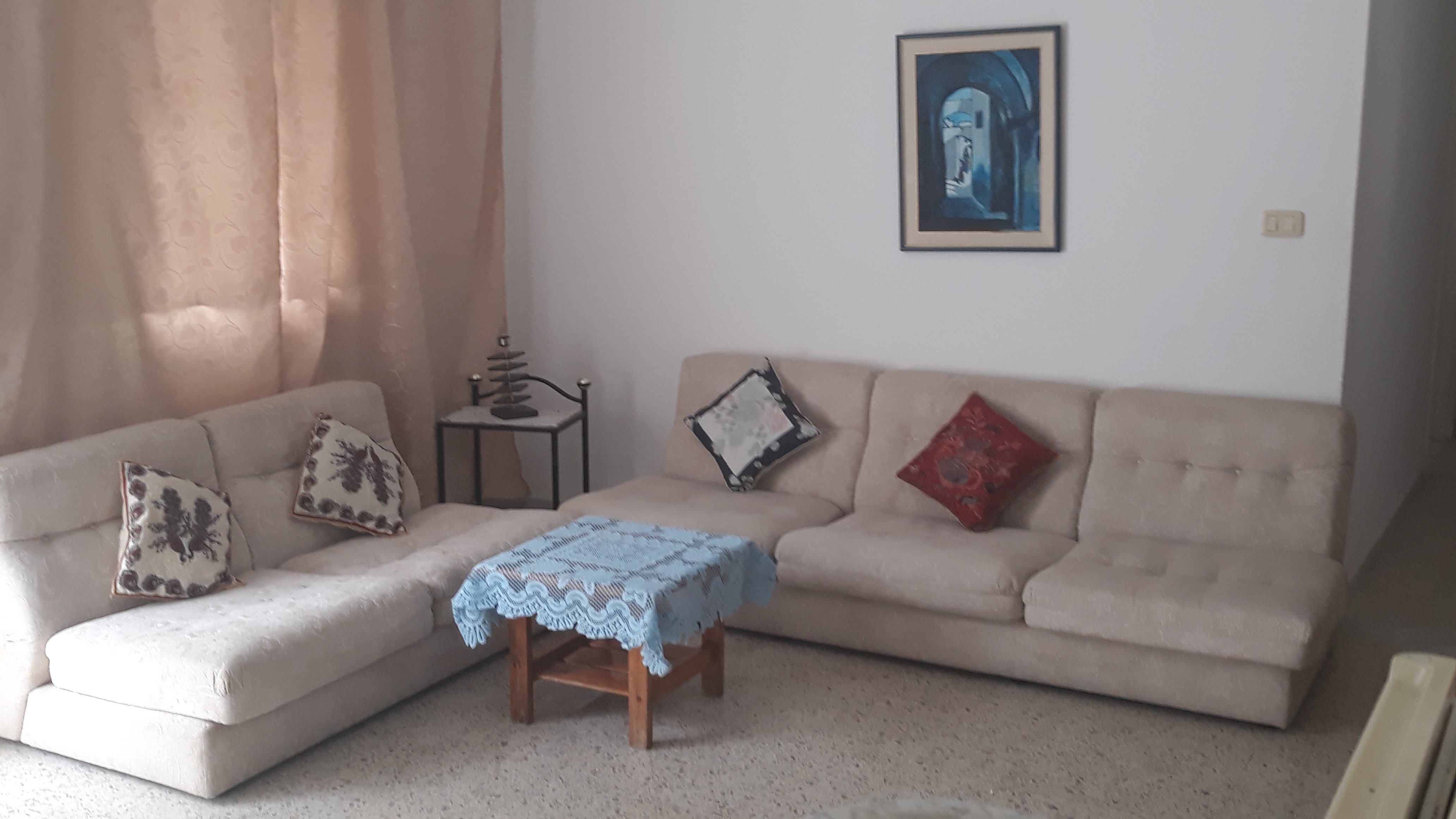 Hammamet&nbsp;Hammamet&nbsp;Location&nbsp;Appart. 2 pi�ces&nbsp;S plus 1 meubl� a el hammamet nord wb1286