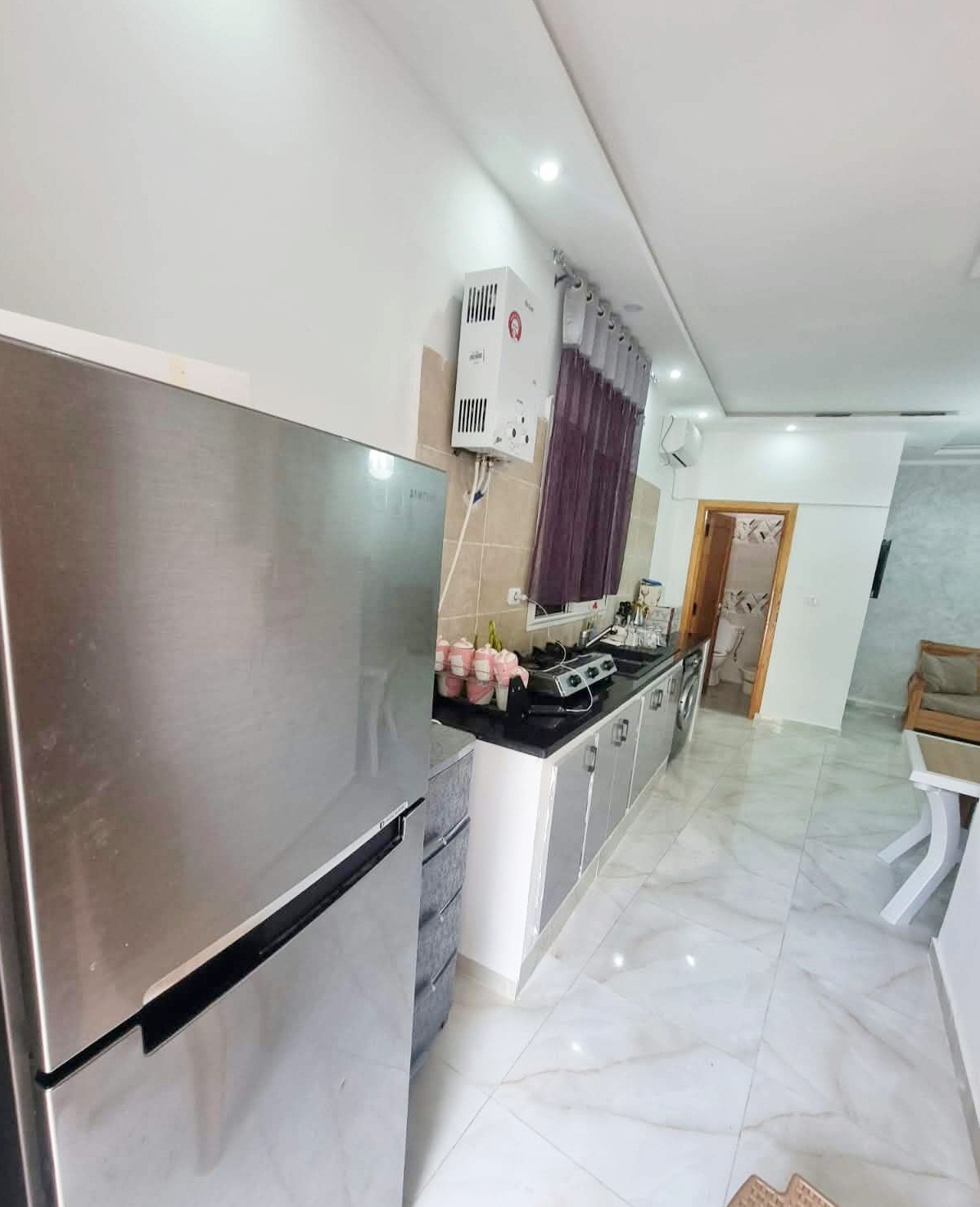 Bizerte Nord&nbsp;Bizerte&nbsp;Location&nbsp;Appart. 1 pi�ce&nbsp;Un appartement s1 rdc � hay saha bizerte